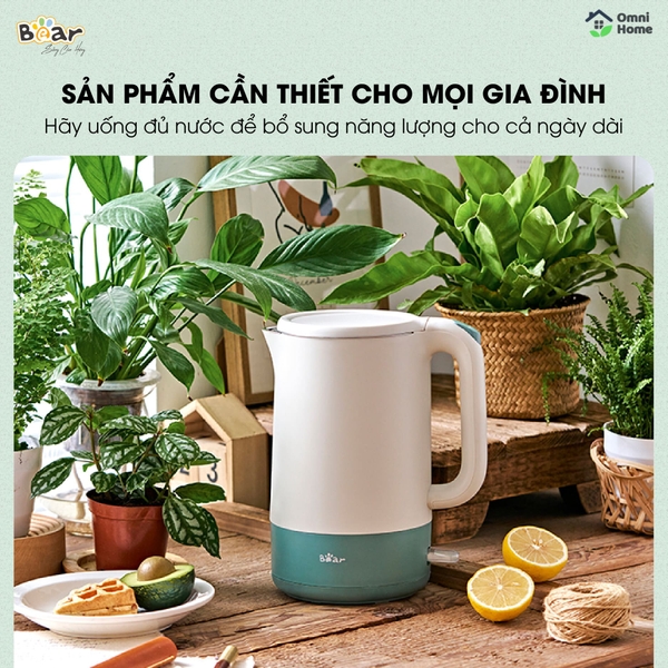 Ấm đun nước 1.7L Bear ZDH-Q17B1