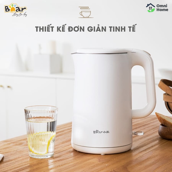 Bình đun nước siêu tốc Bear ZDH-B15T1