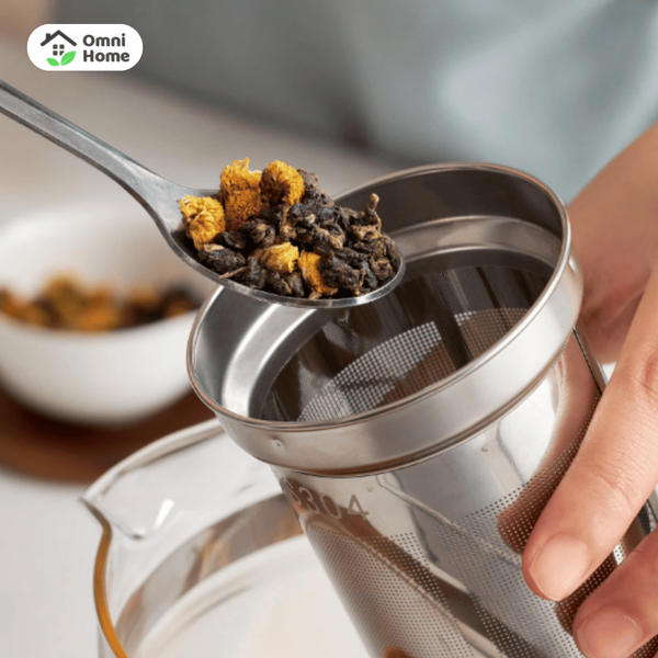 Ấm siêu tốc thuỷ tinh borosilicate kèm lọc trà có điều chỉnh nhiệt độ Kaiyo 1.7L (KEK-062)