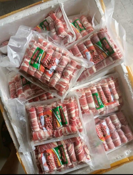 Ba Chỉ Bò Mỹ Cao Cấp - Bò Cuộn ăn Lẩu, Nướng
