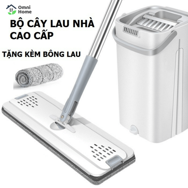 Cây Lau Nhà Tự Vắt Thông Minh MOPScratch, Bộ Lau Nhà 360 Độ Cao Cấp