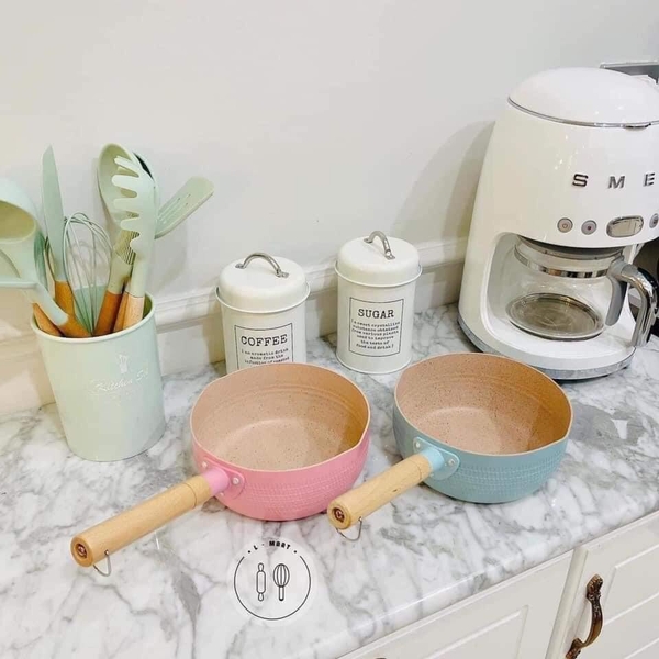 Chảo từ chống dính lòng sâu, màu đẹp - Size 18cm