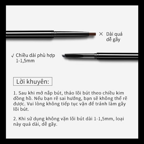 ZEESEA - Chì kẻ mày 2 đầu Zeesea hiệu ứng tự nhiên