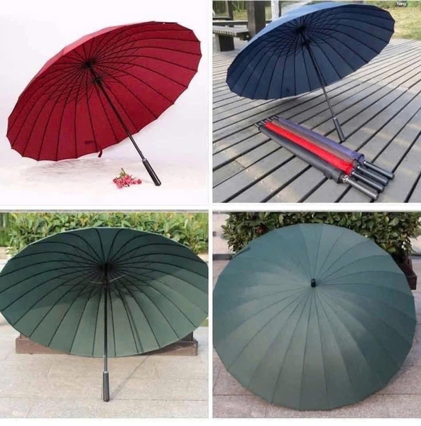 Ô dù che mưa nắng cán dài nhiều nan cao cấp chống thấm tốt