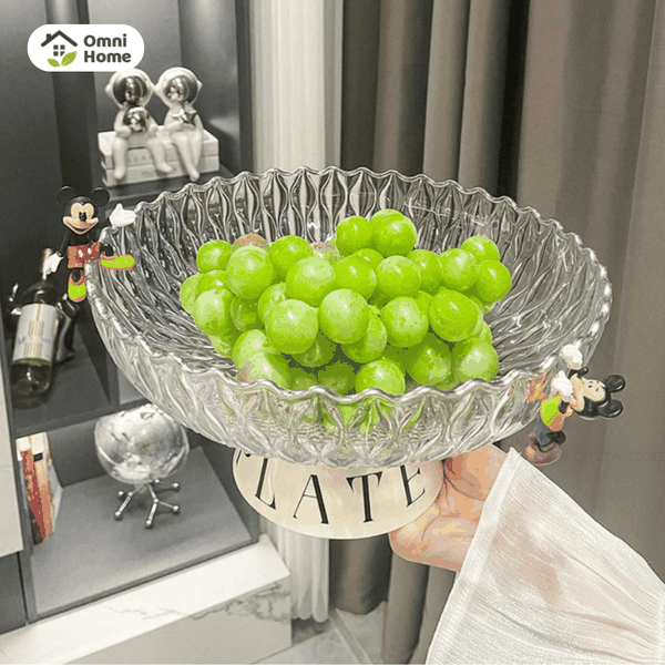 Đĩa đựng trái cây, đĩa lớn sang trọng phù hợp bày mâm ngũ quả ngày Tết