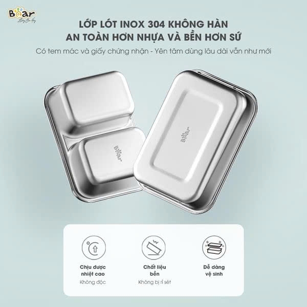 Hộp cơm cắm điện Bear 1.2L SB-HC12L
