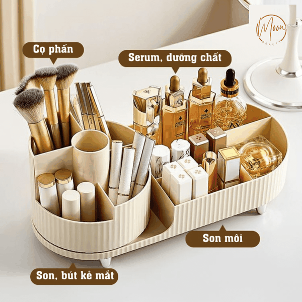 Kệ Mỹ Phẩm Xoay 360 Moon