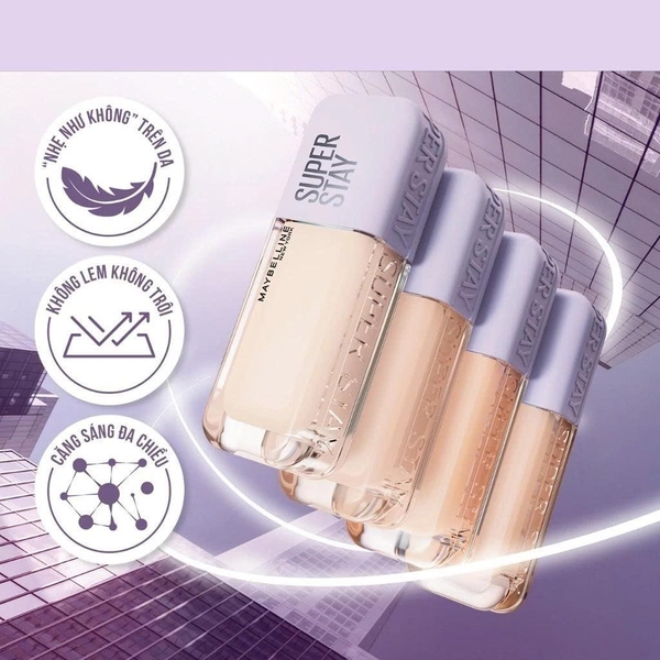 [BỀN 30 GIỜ] KEM NỀN MAYBELLINE SUPER STAY 30H LUMI MATTE - LÌ NHƯNG VẪN RẠNG RỠ, KIỀM DẦU, SPF16