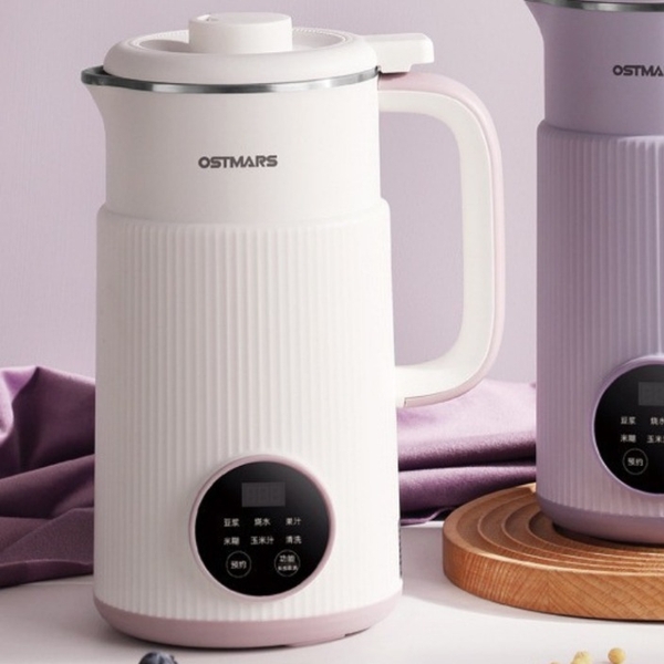 Máy Làm Sữa Hạt Mini Đa Năng OSTMARS, 7 Chế Độ Nấu, Màn Hình Thông Minh Công Suất 600W, 800ml