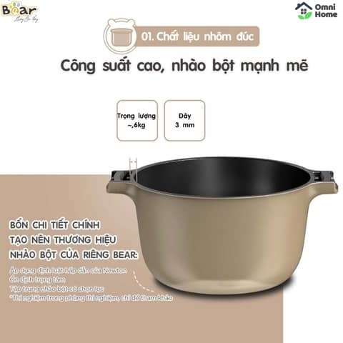 Máy nhào bột tự động 5L Bear HMJ-A50E2