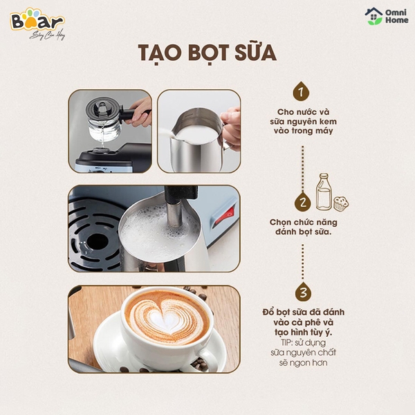 Máy pha cà phê tự động Bear CF-B02V1