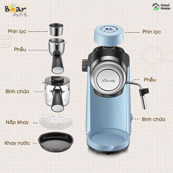 Máy pha cà phê tự động Bear CF-B02V1