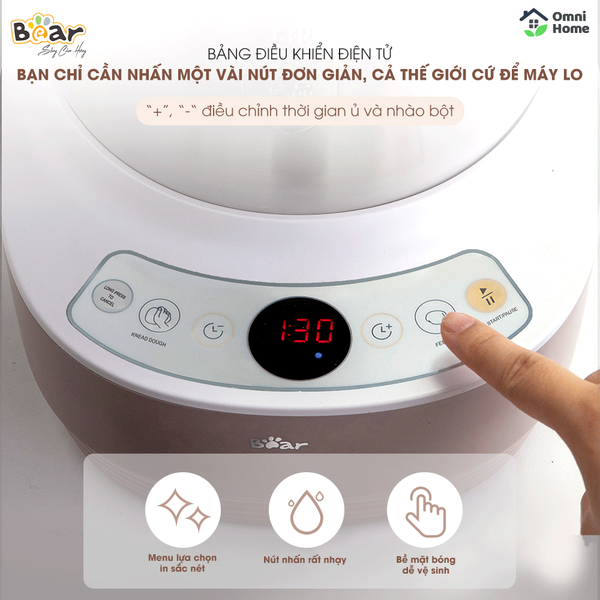 Máy nhào bột tự động 3.5L Bear HMJ-A35M1