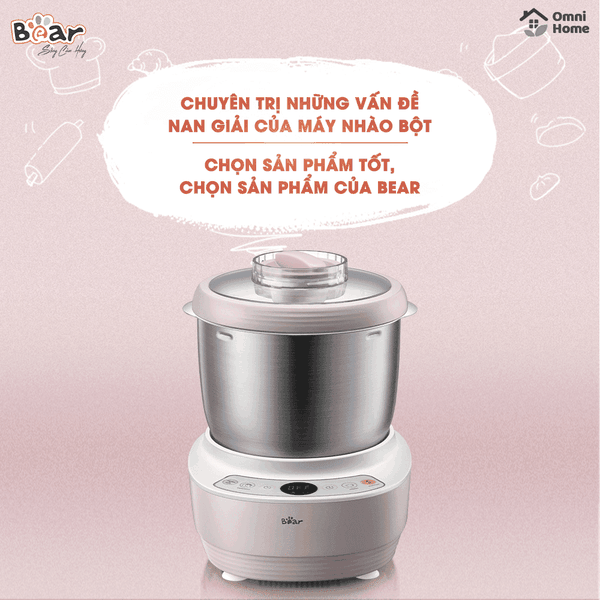 Máy nhào bột tự động 3.5L Bear HMJ-A35M1