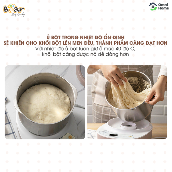 Máy nhào bột tự động 3.5L Bear HMJ-A35M1