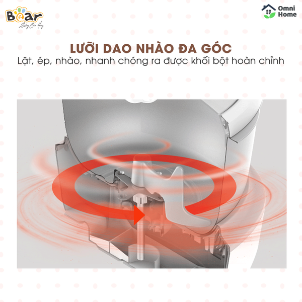 Máy nhào bột tự động 3.5L Bear HMJ-A35M1