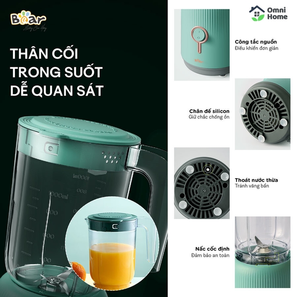 Máy xay sinh tố đa năng Bear BL-B10V2