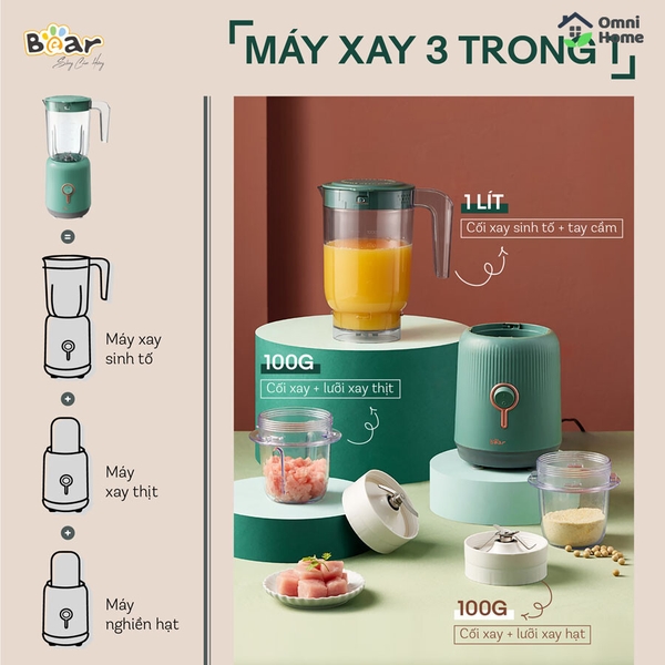 Máy xay sinh tố đa năng Bear BL-B10V2