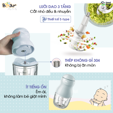 Máy xay 0.3L Bear GR-B03V2