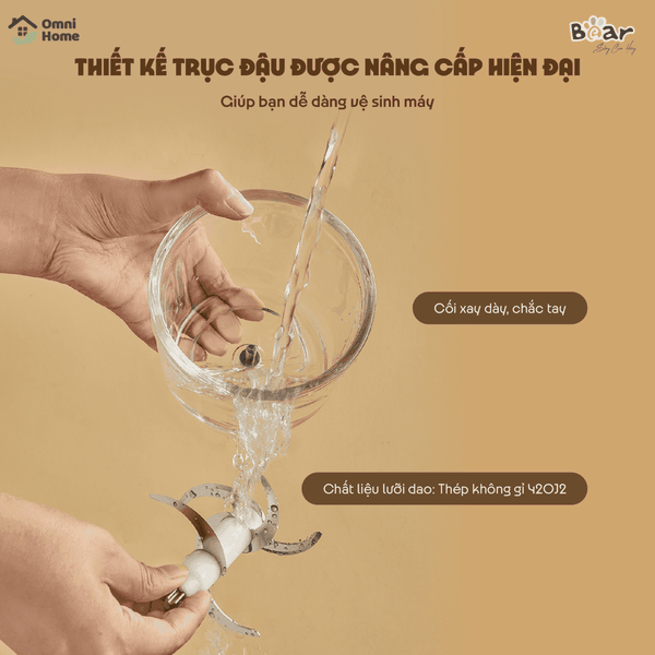 Máy xay ăn dặm 0.6L Bear QSJ-D02Q1