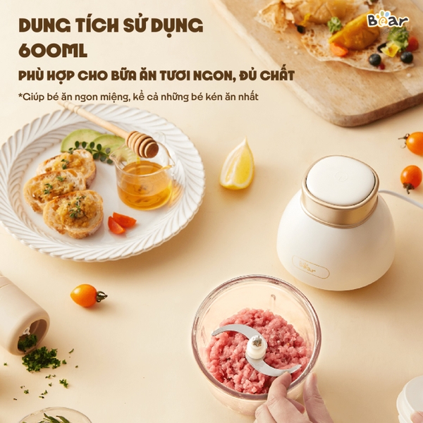 Máy xay ăn dặm 0.6L Bear QSJ-D02Q1