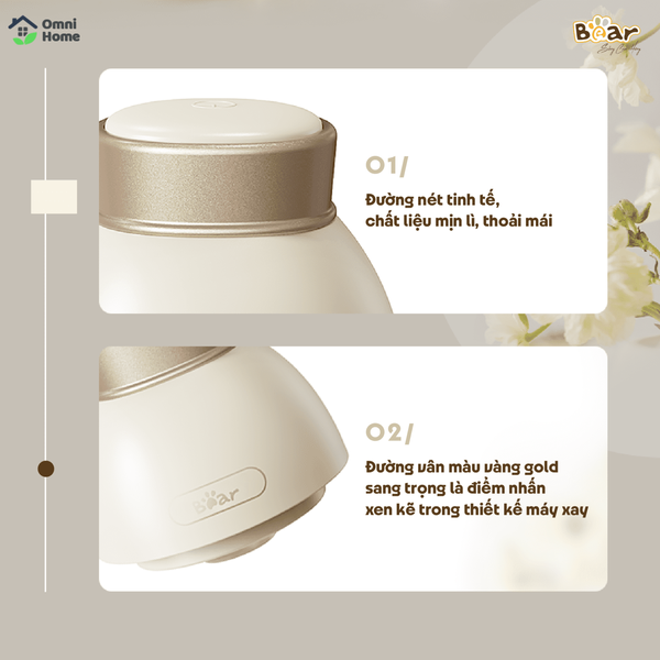 Máy xay ăn dặm 0.6L Bear QSJ-D02Q1