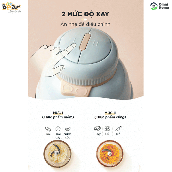 Máy xay 0.6L Bear GR-B06V1