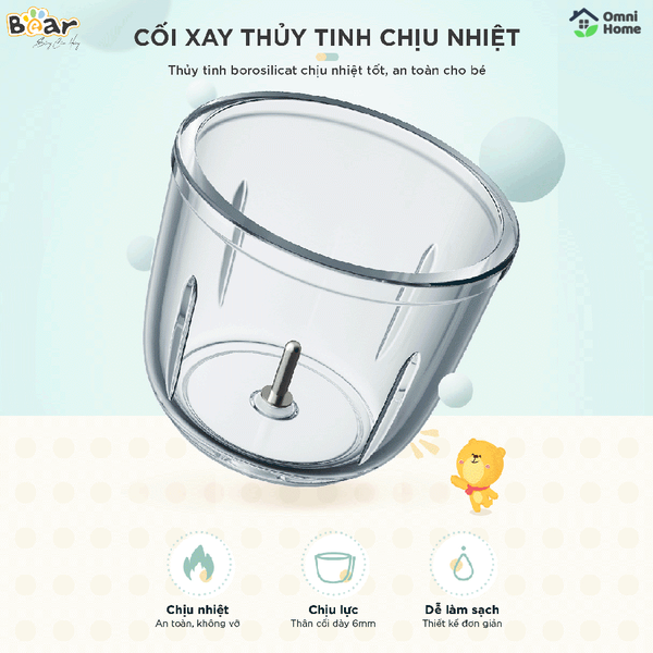 Máy xay 0.6L Bear GR-B06V1