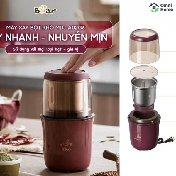 Máy xay bột khô Bear MDJ-A02G3