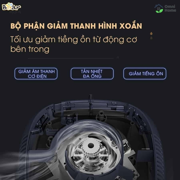 Máy xay nấu đa năng cách âm Bear PBJ-B06S2