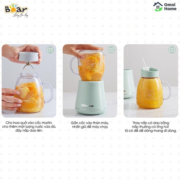 Máy xay sinh tố Bear LLJ-D04A1