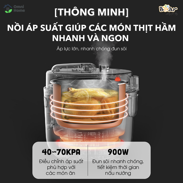 Nồi áp suất Bear YLB-A50M1
