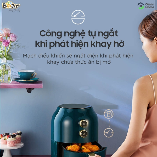 Nồi chiên không dầu 3.5L Bear VS-8083A