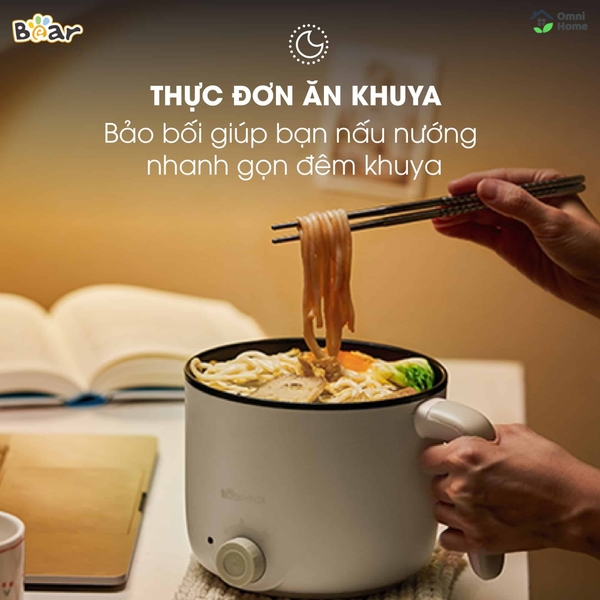 Nồi Lẩu Mini Đa Năng 1.2L Bear DRG-C12K1