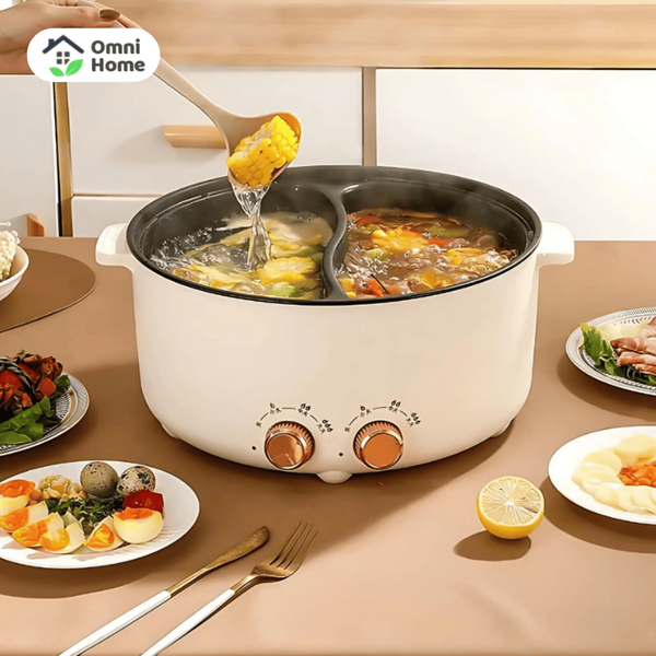 Nồi Lẩu Điện Hai Ngăn AH Amazing 1600W – Dung Tích 5.5L