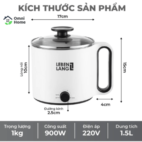 NỒI LẨU MINI LEBENLANG LBEC0808