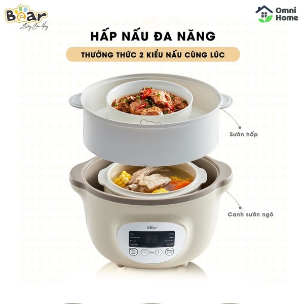 Nồi nấu chậm Bear 1,6L SUBE002