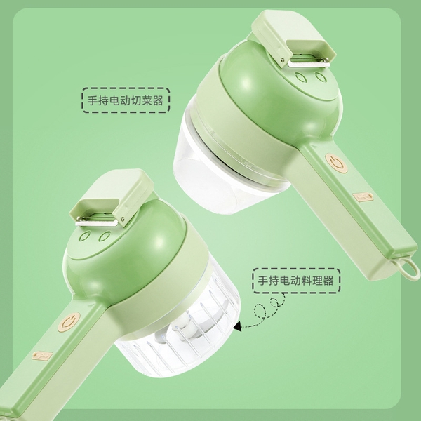 Máy Xay Thực Phẩm Cầm Tay Gatling - Đa Năng, Tiện Dụng, Sạc USB Type-C