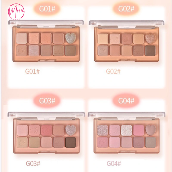 PHẤN MẮT 10 Ô GOGO TALES - ĐA DẠNG CHẤT PHẤN, LÊN MÀU CỰC CHUẨN