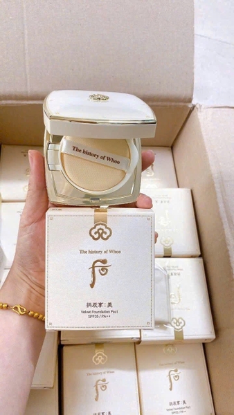 PHẤN PHỦ WHOO TRẮNG VUÔNG – TONE 21 SÁNG HỒNG