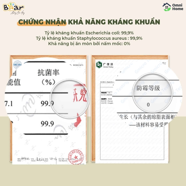 Thớt nhựa kháng khuẩn đa năng Bear CX-E0023