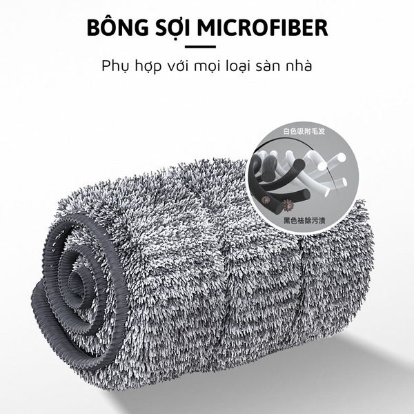 Cây Lau Nhà Tự Vắt Thông Minh MOPScratch Chổi Lau Nhà Tự Vắt Thông Minh Bộ Lau Nhà 360 Độ
