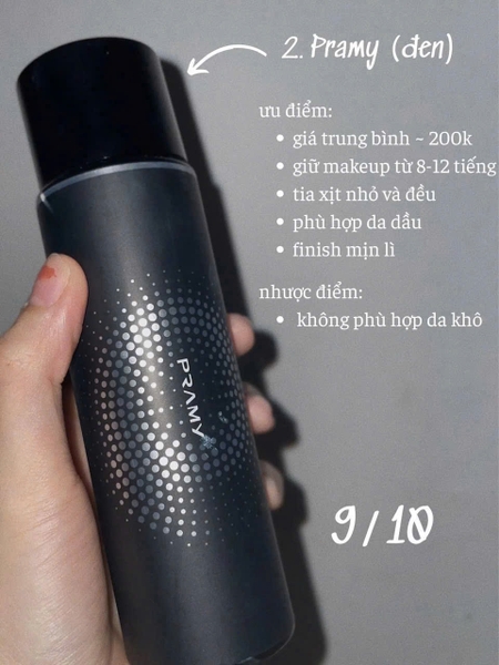 Xịt khoá nền Pramy Đen