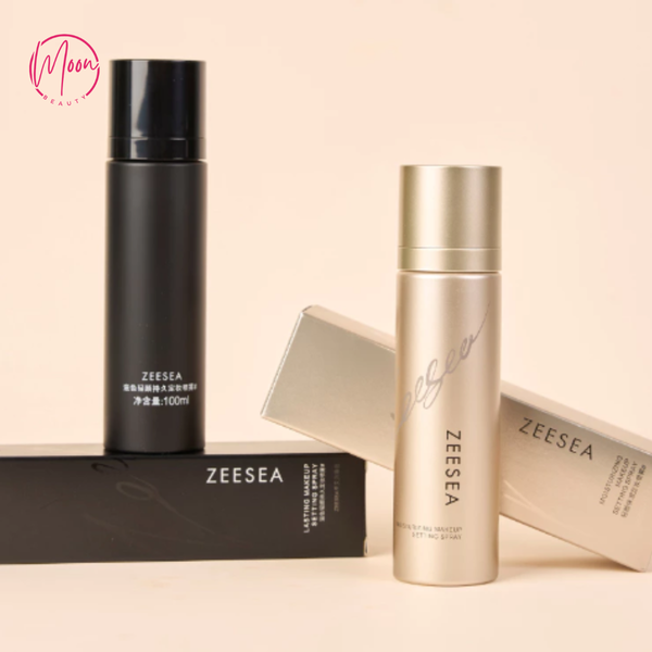 XỊT KHÓA NỀN ZEESEA SETTING SPRAY - BỀN LÂU 12H, LÌ MỊN (ĐEN)/CĂNG BÓNG (VÀNG) - DUNG TÍCH 100ML