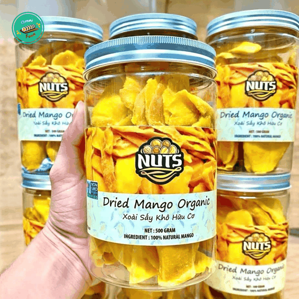 Xoài Khô Sấy NUTS Organic Hộp 500g- Dẻo Ngọt Tự Nhiên