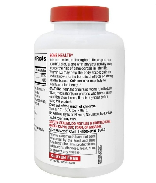Viên Calcium And Vitamin D3 Dietary Supplement Tablets - Up & Up™ 250v ...