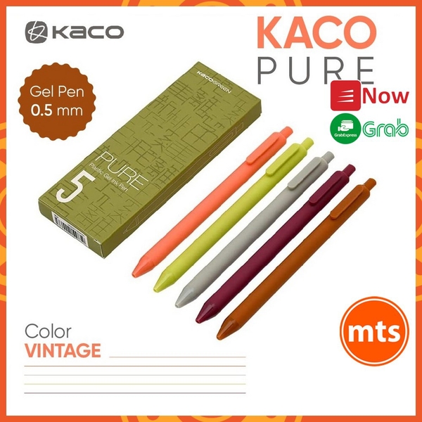 bo-5-but-gel-kaco-pure-plastic-gel-ink-pen-loai-vintage-muc-nhieu-mau-cao-cap-ch