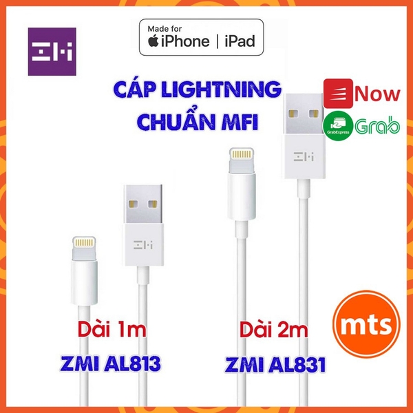 cap-lightning-zmi-al813-dai-1m-al831-dai-2m-dung-cho-iphone-ipad-chuan-mfi-chinh