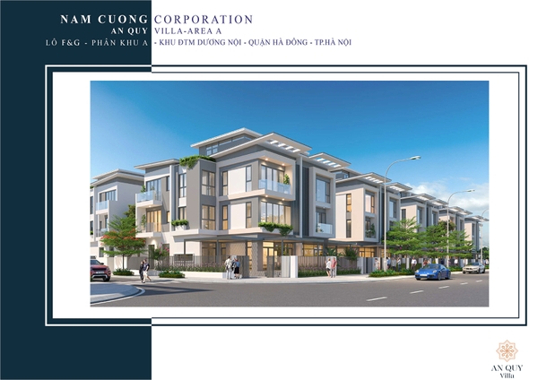 BIỆT THỰ MẪU GT6.2A LÔ F07-L32 KHU AN QUÝ VILLA – KĐT DƯƠNG NỘI