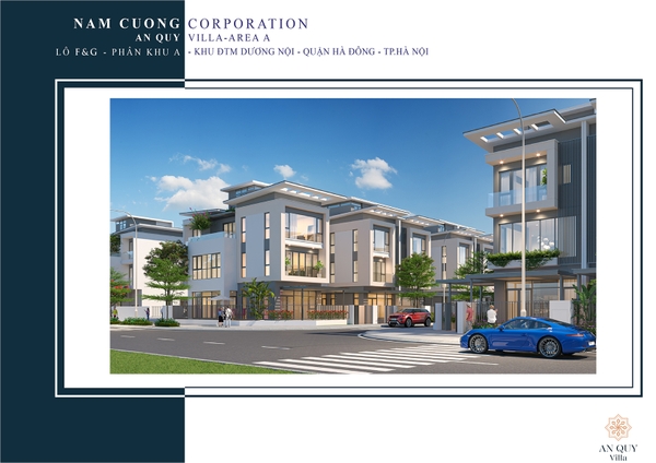 BIỆT THỰ SONG LẬP MẪU G5.5 - LÔ G10-L10 - AN QUÝ VILLA, KĐT DƯƠNG NỘI